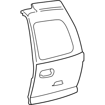 GM 15055999 Door Assembly, Rear