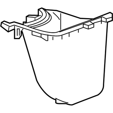 GM 42631127 Tray Assembly, R/Flr Cnsl Stow *Snwflk Wht Pp