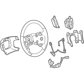 GM 25925389 Steering Wheel Assembly *Titanium