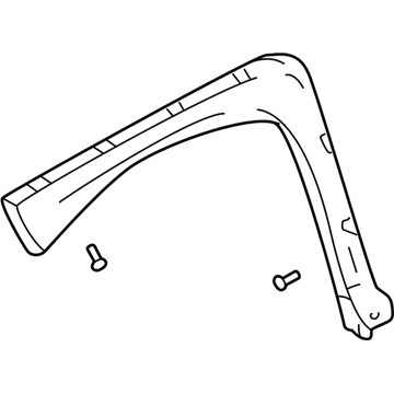 Pontiac 89046256 Wheel Opening Molding