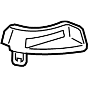 Chevy 22743889 Belt & Retractor Upper Cover