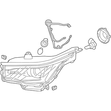 GM 84710270 Headlamp Assembly, Front