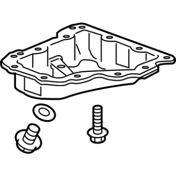 Chevy 12637773 Lower Oil Pan