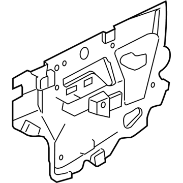 GM 15869573 Deflector, Front Side Door Water