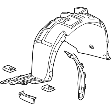 GM 26202564 Liner Assembly, Front Wheelhouse