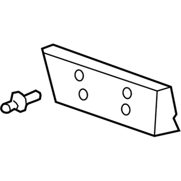 Cadillac 15941065 License Bracket