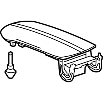 GM 84318986 Armrest Assembly, F/Flr Cnsl *Light Wheat