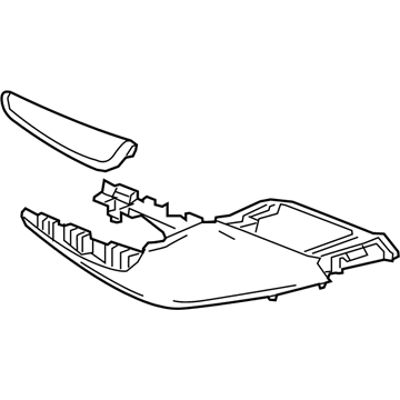 2024 Chevy Malibu Center Console Base - 84233912