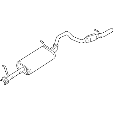 1999 Chevy Tracker Muffler - 91175657