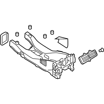 Chevy 92272728 Console Base