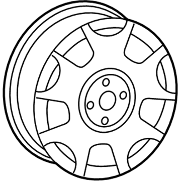 2004 Saturn Ion Spare Wheel - 9593543