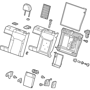 GM 84308278 Cushion Assembly, R/Seat Bk *Black