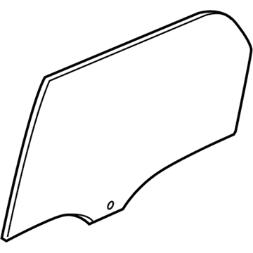 GM 10395104 Window, Rear Side Door