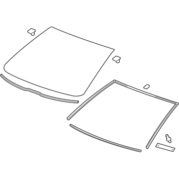 Cadillac 23290436 Windshield