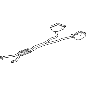 GM 15779882 Exhaust Muffler Assembly (W/ Resonator, Exhaust & Tail Pip*Code 1489,98