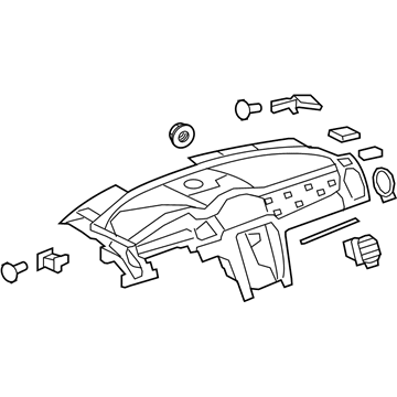 GM 22798302 Pad Assembly, Instrument Panel Trim *Titanium