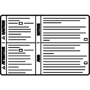 Cadillac 25759166 A/C Label