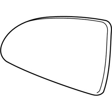 Pontiac 22698305 Mirror Glass