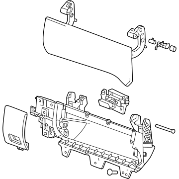 GM 85610051 COMPARTMENT ASM-I/P UPR (W/ DOOR) *BLACK