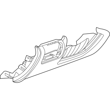 GM 84752402 Bolster Assembly, I/P Knee *Maple Sugar