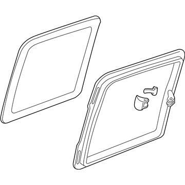 Chevy 88939711 Moveable Glass