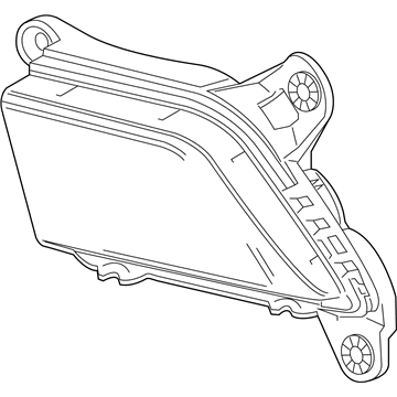 Chevy 87816044 LAMP,FRONT FOG(PART OF 1)(2.725)(SERVICEABLE COMPONENT OF LAMP PKG 84125494)