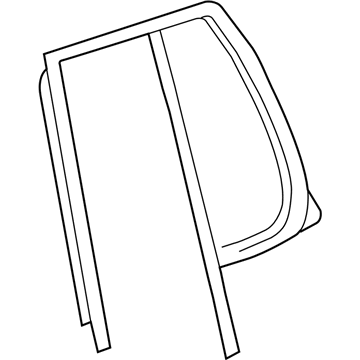 GM 15136031 Window Asm,Rear Side Door Stationary (W/ Rear Side Door Window Weatherstrip)