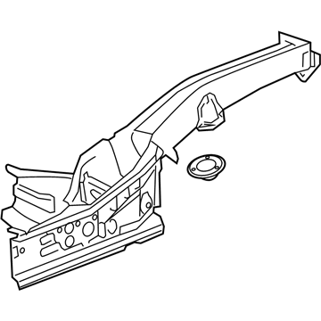 GM 95175104 Rail Assembly, Underbody Rear Side