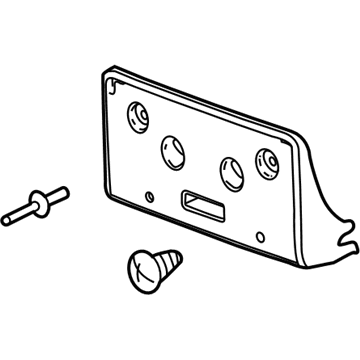 Buick 39151165 License Bracket