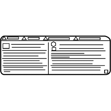 Chevy 95167149 Fan Label