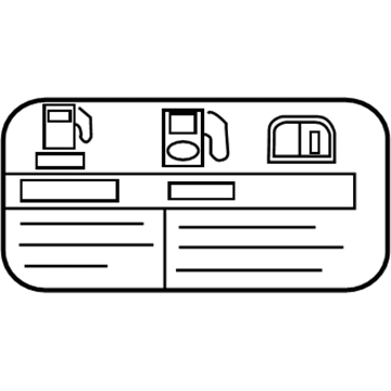 Chevy 96490999 Fuel Label