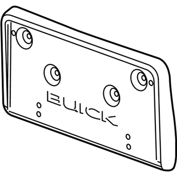 Buick 22976463 License Bracket