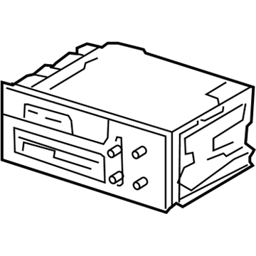 GM 10356164 Radio,Amplitude Modulation/Frequency Modulation Stereo & Clock & Tape Player & Cd Player