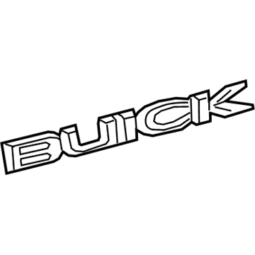 Buick 39123812 Nameplate