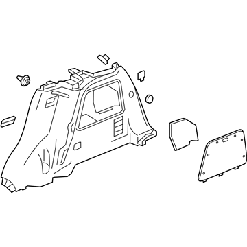 GM 95405575 Panel Assembly, Quarter Lower Rear Trim *Black