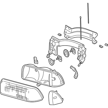 GMC 16525157 Headlamp Assembly