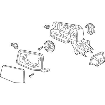 GMC 84823224 Mirror Assembly