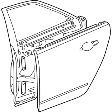 GM 15880692 Door Assembly, Rear Side