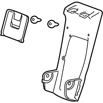 GM 20887289 Panel, Rear Seat Armrest Closeout *Shale