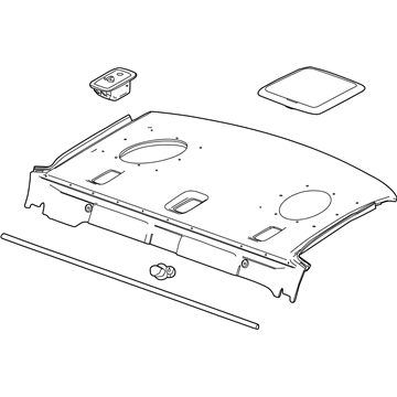 Chevy 22878519 Package Tray Trim