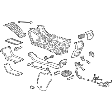 GM 26697103 Console Assembly, Front Floor *Brandy