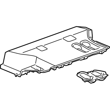 GM 20986821 Cover Assembly, Rear Seat Riser Opening Finish *Medium Duty Dark Cashme