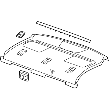 Chevy 22789642 Package Tray Trim