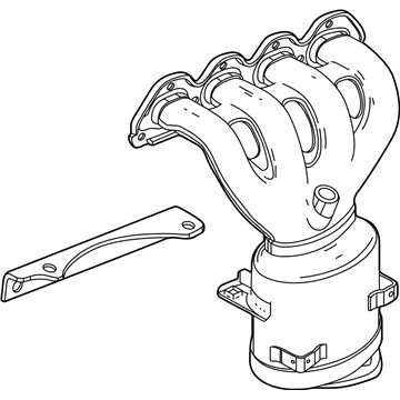 Chevy 19420237 MANIFOLD,EXHAUST(W/3WAY CATALYTIC CONVERTER)(SEE GROUP 00"ENGINE ASM-PART 5 MANIFOLDS & FUEL RELATED PARTS" FOR DETAILED ILLUSTRATED VIEW)(INCLUDES 15,16,19)(3.685)