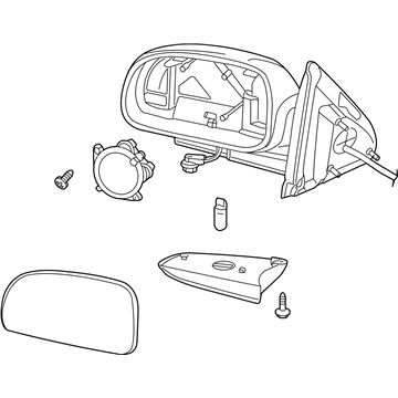 GM 15789756 Mirror,Outside Rear View