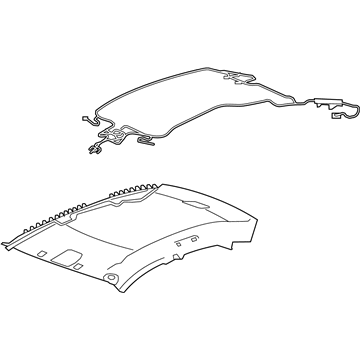 GM 22787354 Panel Assembly, Headlining Trim *Titanium