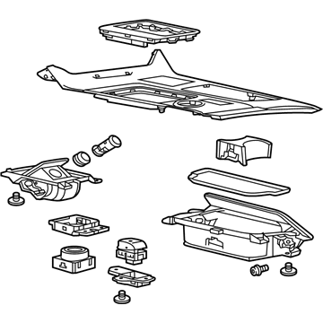 GM 84566917 PLATE ASM-F/FLR CNSL TR Z