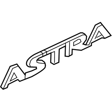 Saturn Astra Emblem - 93357565