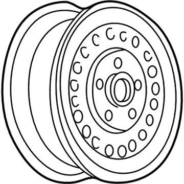 Pontiac 9591875 Wheel, Steel