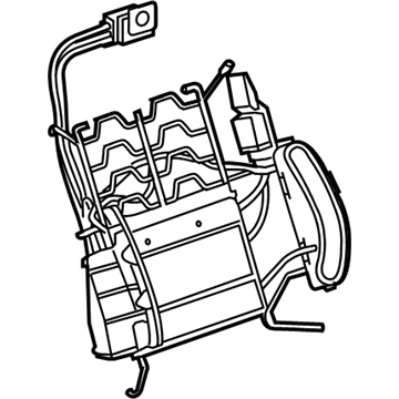 GM 23157443 Lumbar Assembly, Front Seat Back